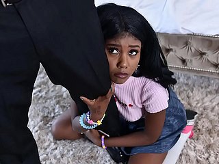 Schwarz Babysitter bekommt Beim Masturbieren erwischt - black porn